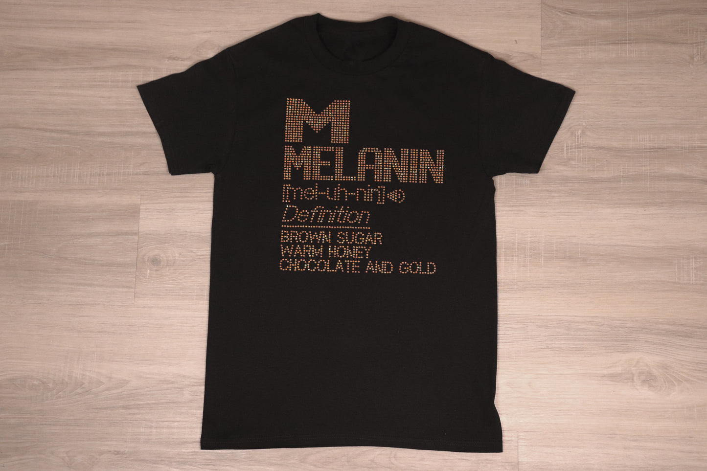 Melanin Definition Rhinestone shirt